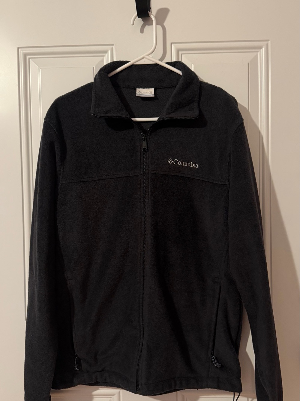 Columbia Men’s Black Full-Zip Fleece Jacket with Logo